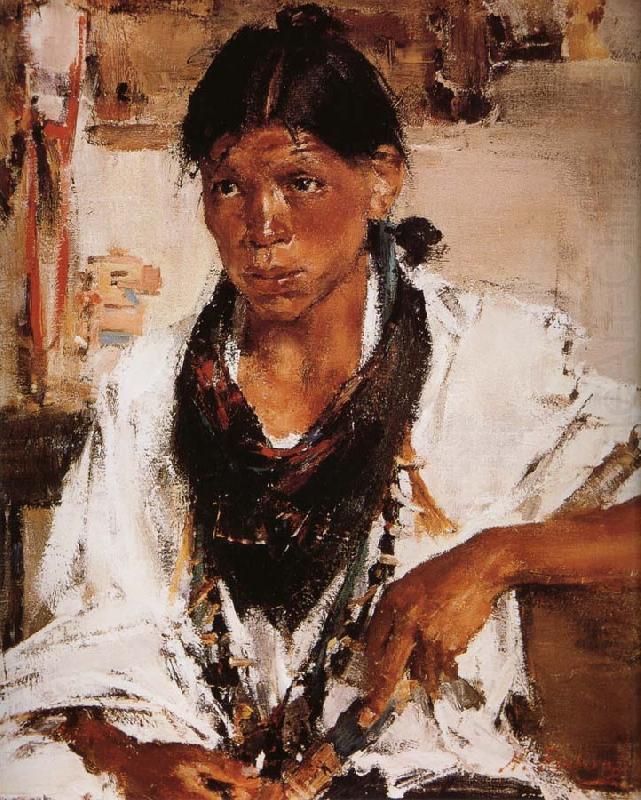 Nikolay Fechin Indian Boy oil painting picture